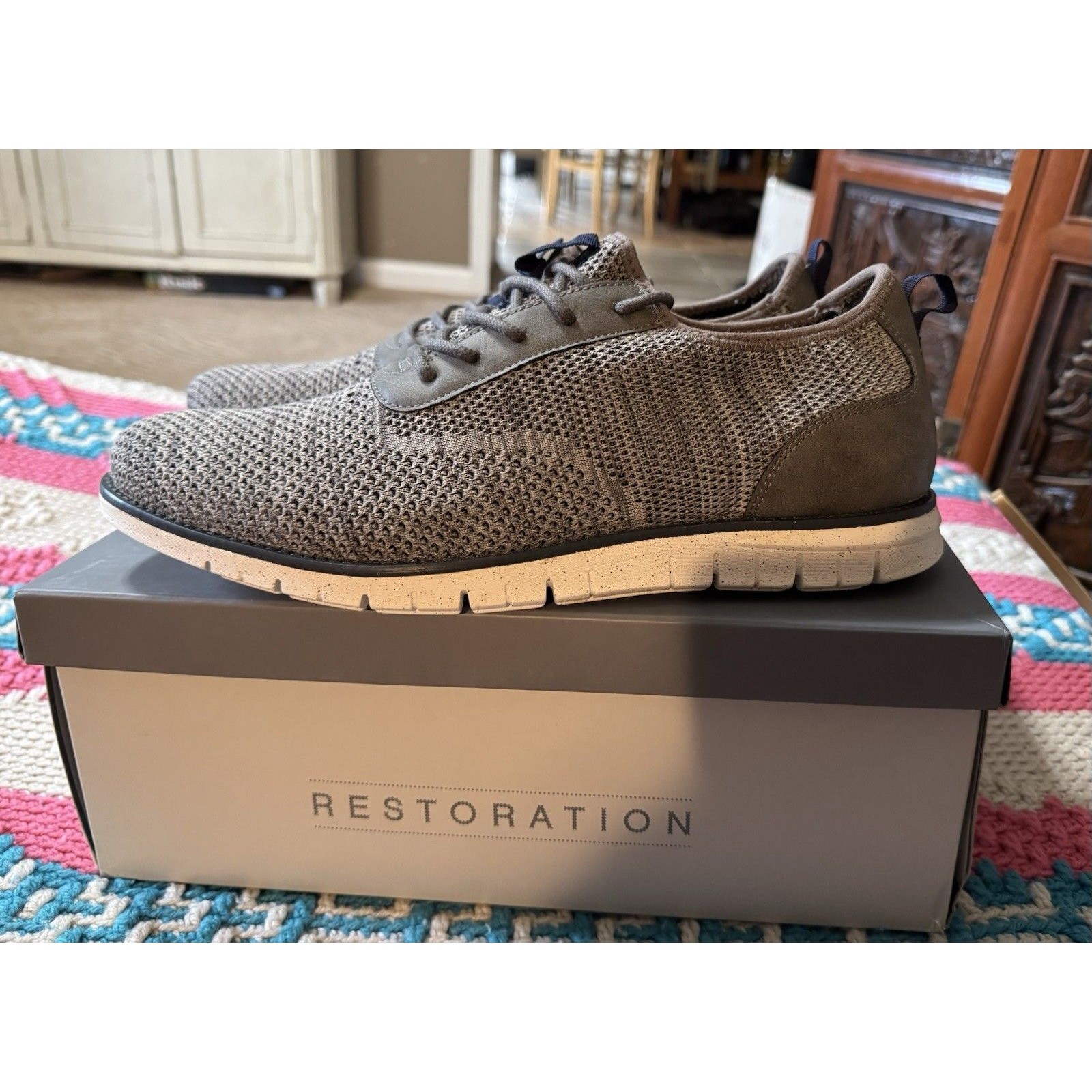 Men’s Restoration Jayden Grey Lifestyle Sneakers Nib Size 13 — image 2 of 8